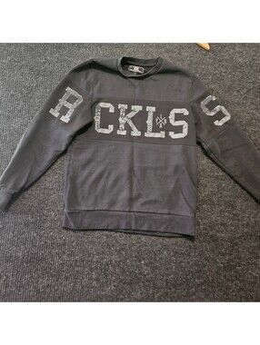 Young & Reckless Black Crewneck Sweatshirt Size Small